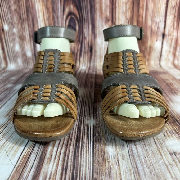 NEW Roan By Bedstu SCARLETTY Womens Size 8 Brown Leather Gladiator Sandals Shoes - Picture 2 of 10